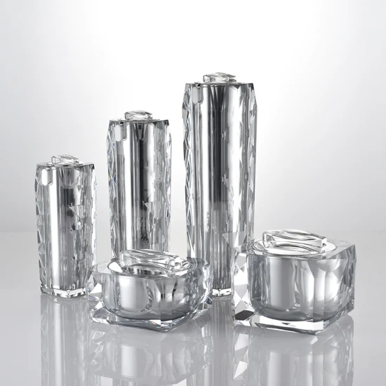 Neues Produkt Diamond Acrylflaschenset mit Kosmetikdose